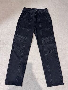 AGolde black cargo jeans